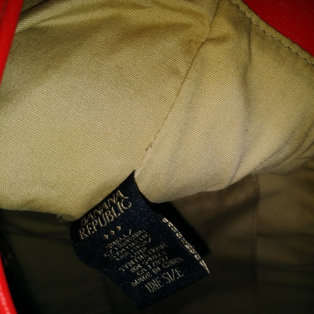 Banana Republic  Eyelet Orange Tote Leather - Picture 3 of 8